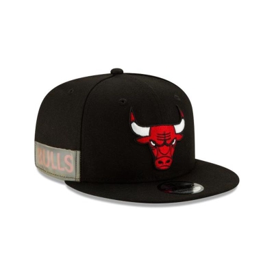 Chicago Bulls Gorra | New Era NBA Clear Feature 9fifty Snapback Cap Mexico - Negros